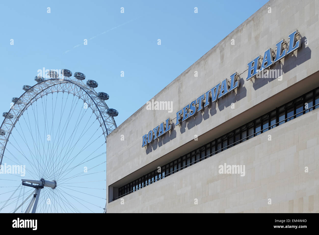 Royal Festival Hall - Detail Stockfoto