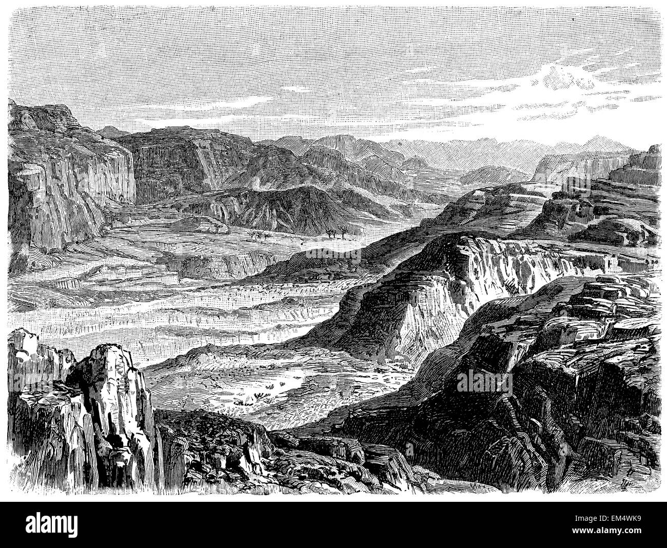 Tal Ain el - Huderah auf der Sinai-Halbinsel Stockfoto