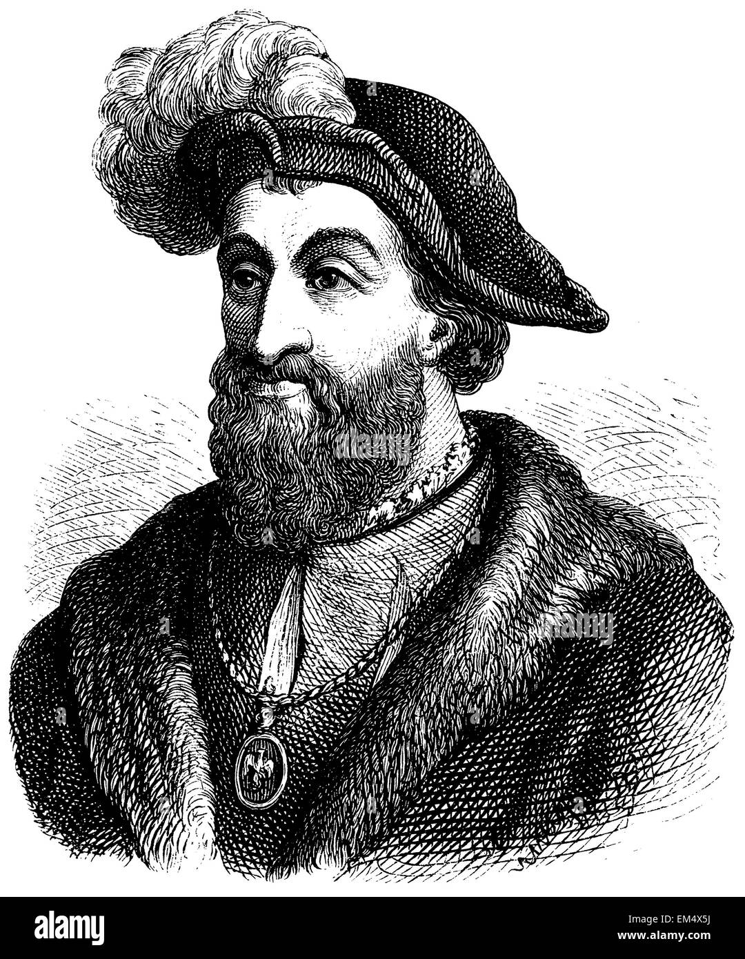 Franz i., König von Frankreich (b. 12 September 1494 starb am 31 März 1547) Stockfoto