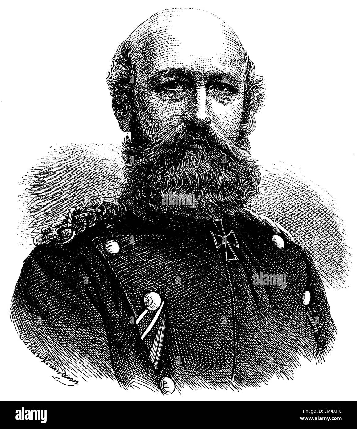 Frederick Francis II., Großherzog von Mecklenburg-Schwerin (b. 28. Februar 1823, starb 15. April 1883) Stockfoto