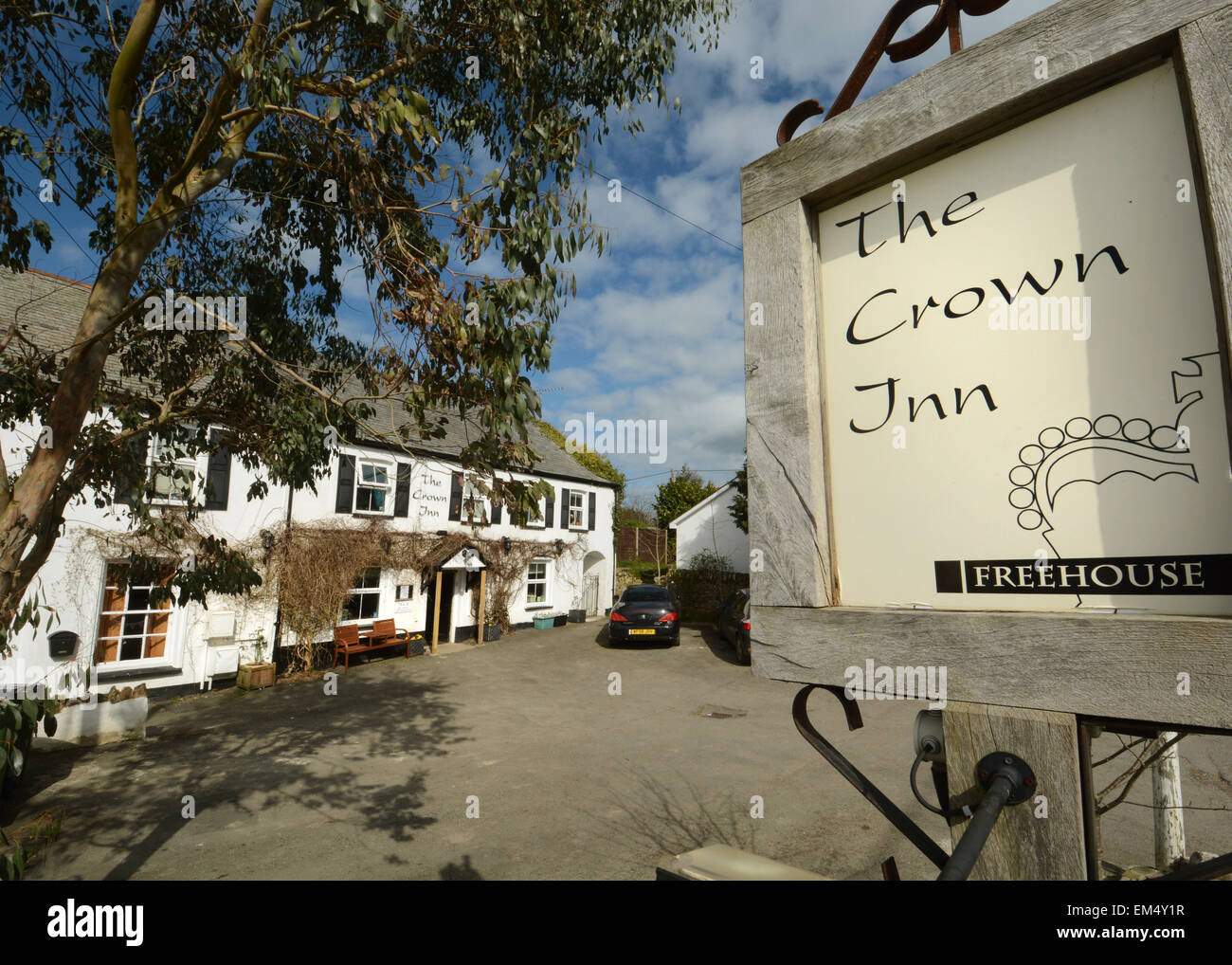 Das Crown Inn West nach unten in der Nähe von Ilfracombe England Stockfoto