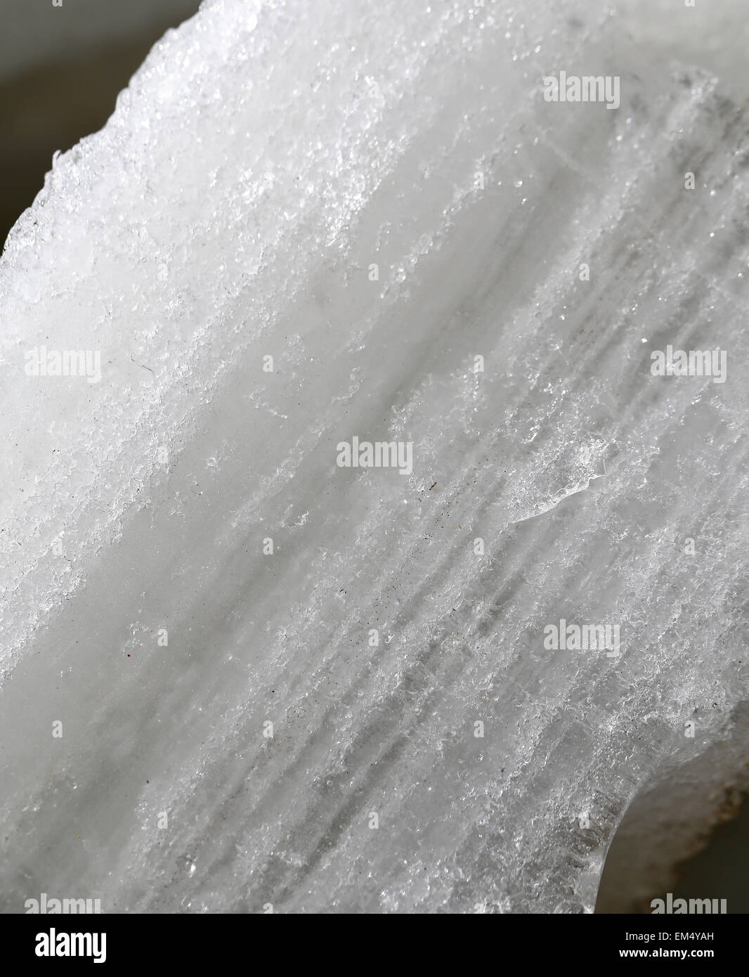 Schöne weiße eine Eis fotografiert hautnah Stockfoto