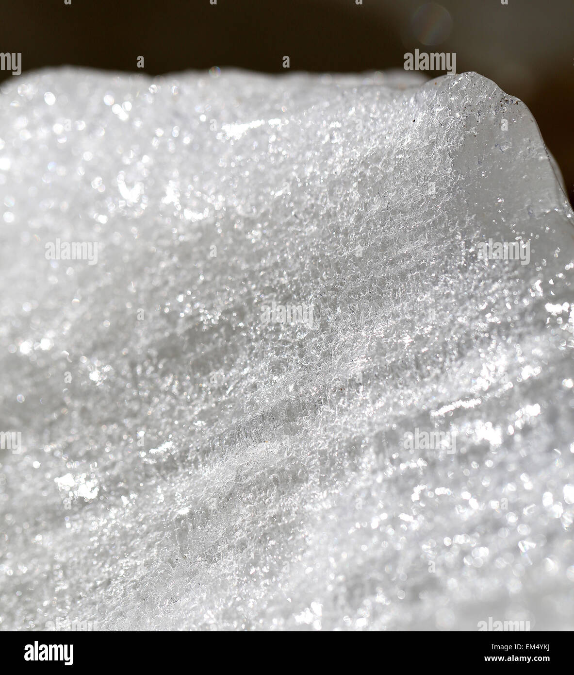 Schöne weiße eine Eis fotografiert hautnah Stockfoto