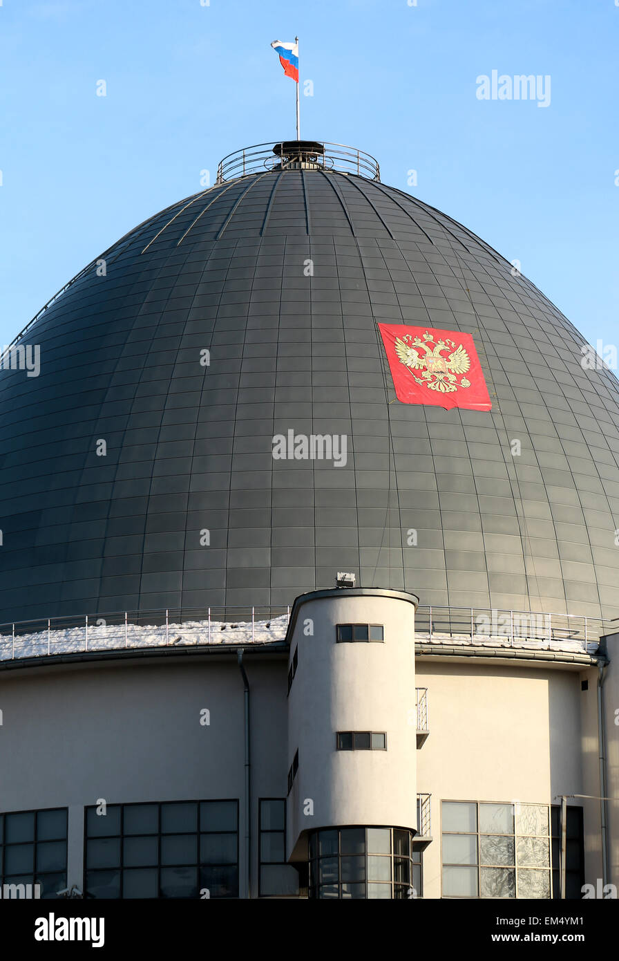 Moskauer staatliche Museum Planetarium fotografiert hautnah Stockfoto