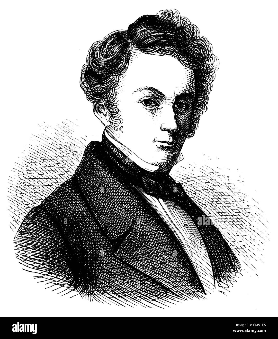 Gustav Albert Lortzing (geb. 23. Oktober 1803, gestorben 21. Januar 1851) Stockfoto