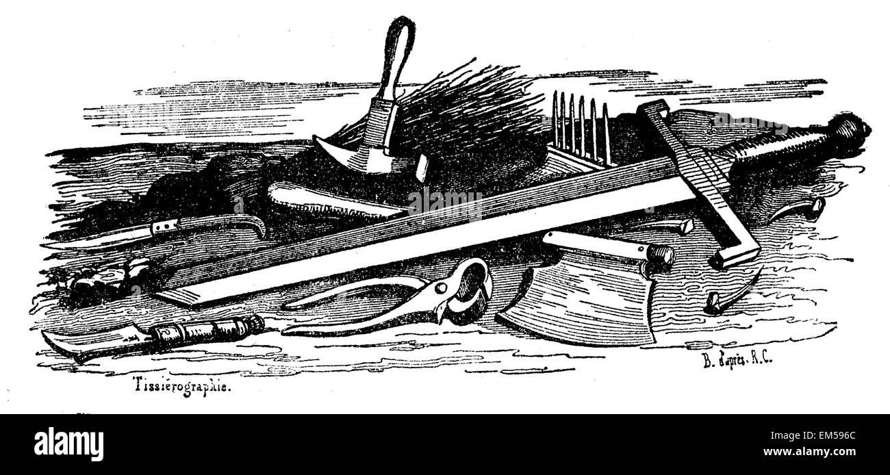 Schwert und Werkzeugen für die Ausführung und Folter Stockfoto