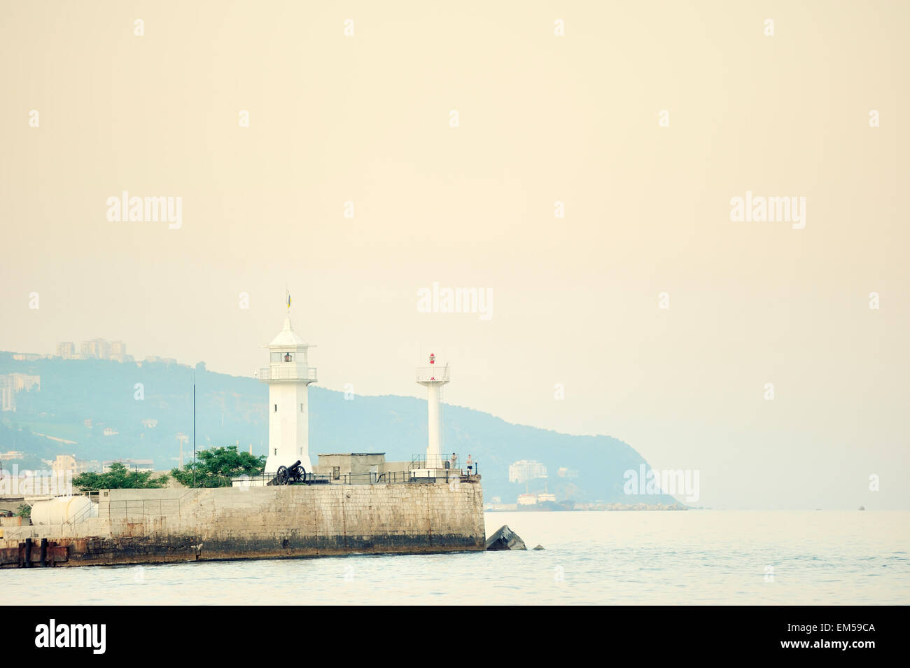 Der Leuchtturm von Yalta Stockfoto