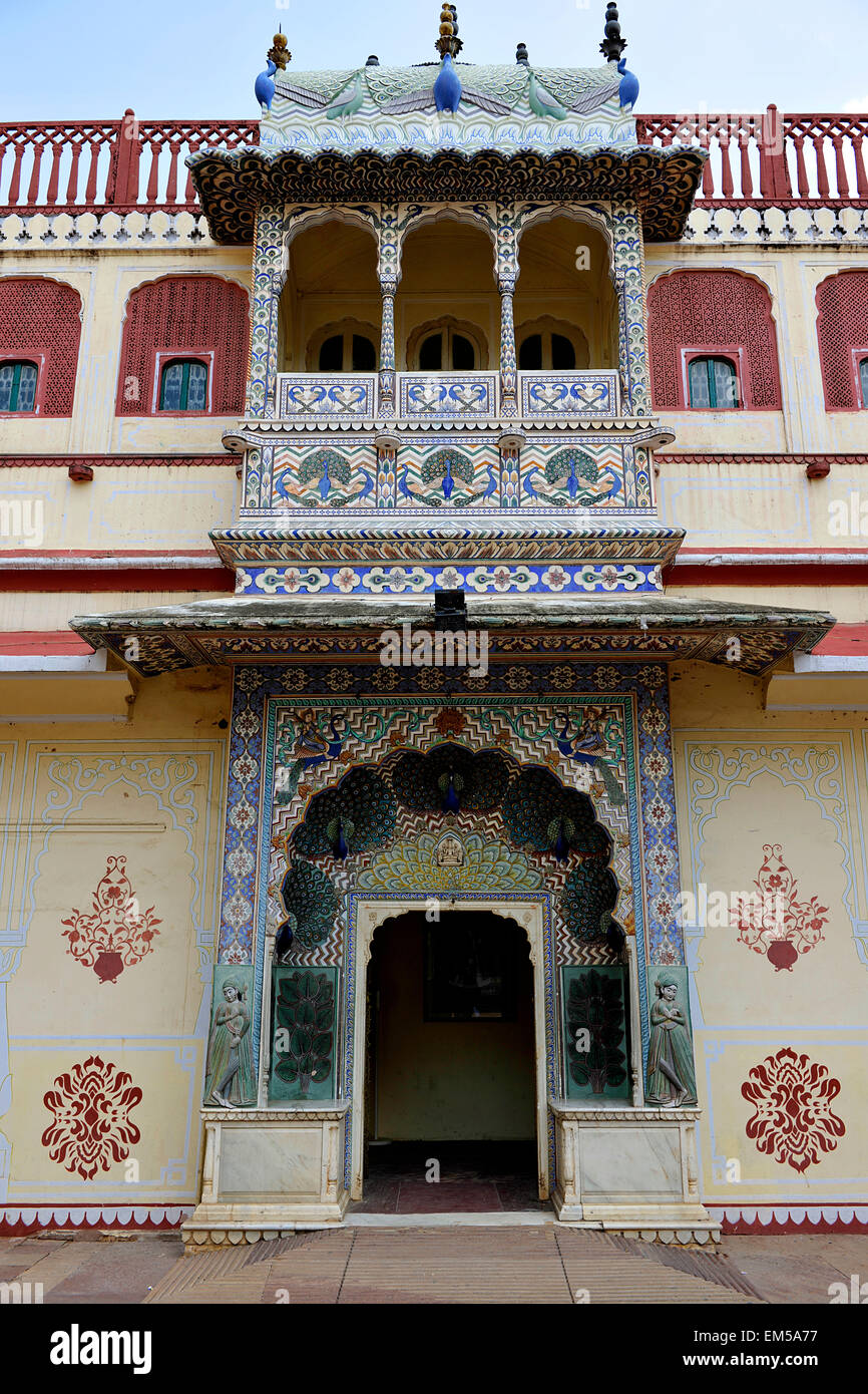Im Inneren der Stadt-Palast, Jaipur, Rajasthan Stockfoto