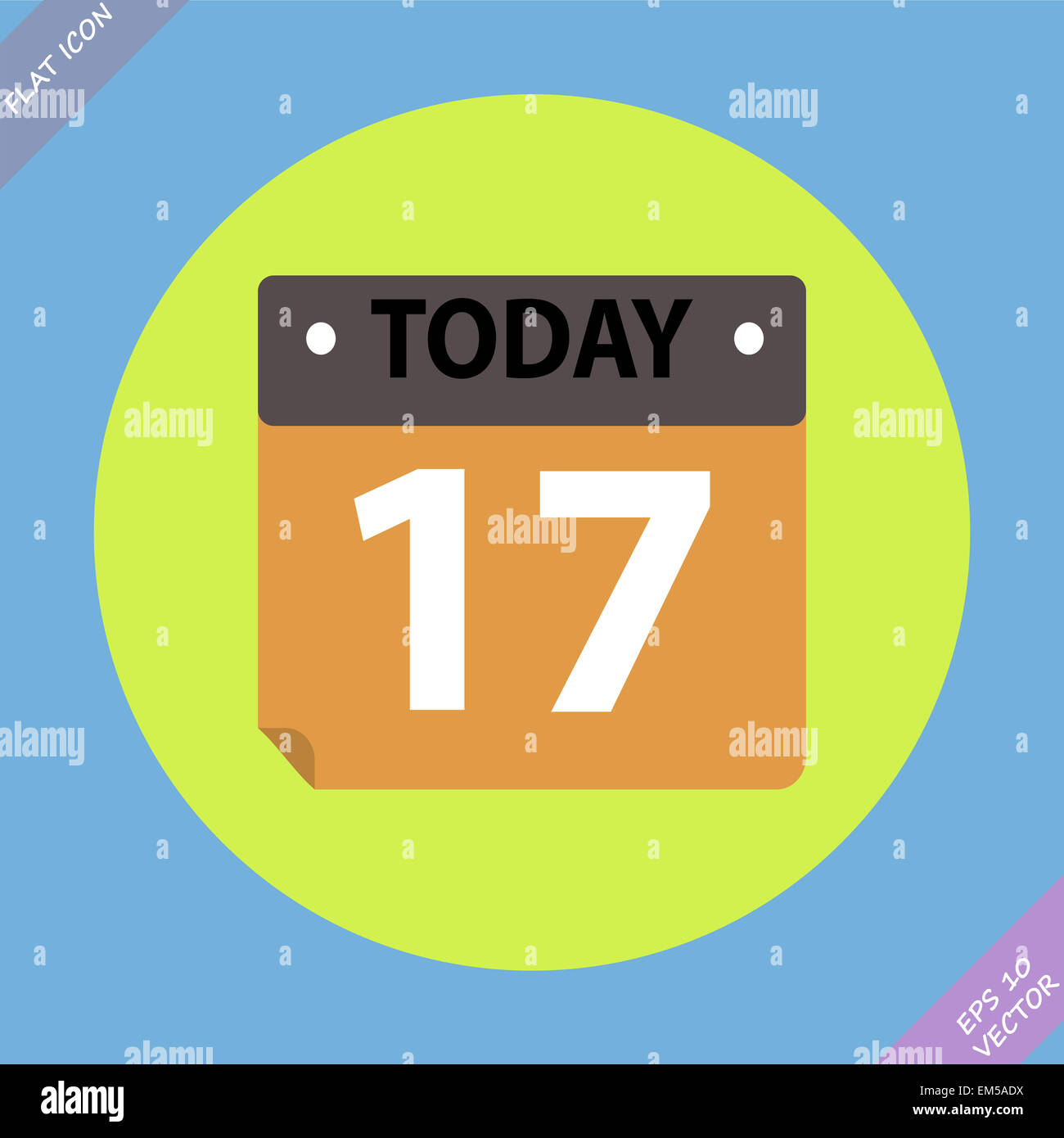Kalender-Symbol - Vektor-Illustration. Flaches design Stockfoto