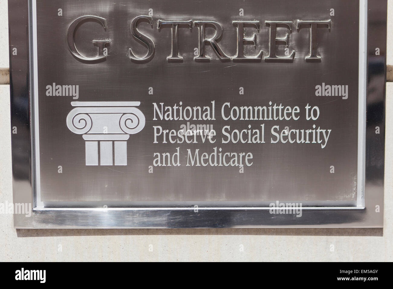 Nationalkomitees, Social Security und Medicare - Washington, DC USA zu bewahren Stockfoto