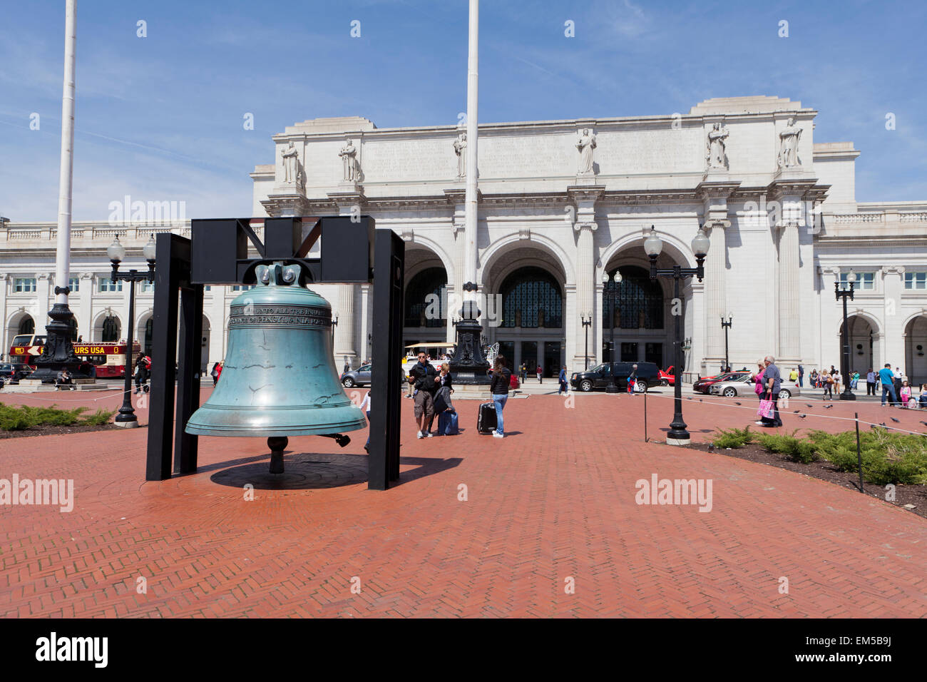 Amerikanische Legion Freiheit Bell an der Union Station - Washington, DC USA Stockfoto