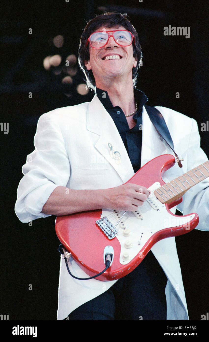 Hank Marvin - aus der Ferne - das Ereignis. Wembley-Stadion 17. Juni 1989. Stockfoto