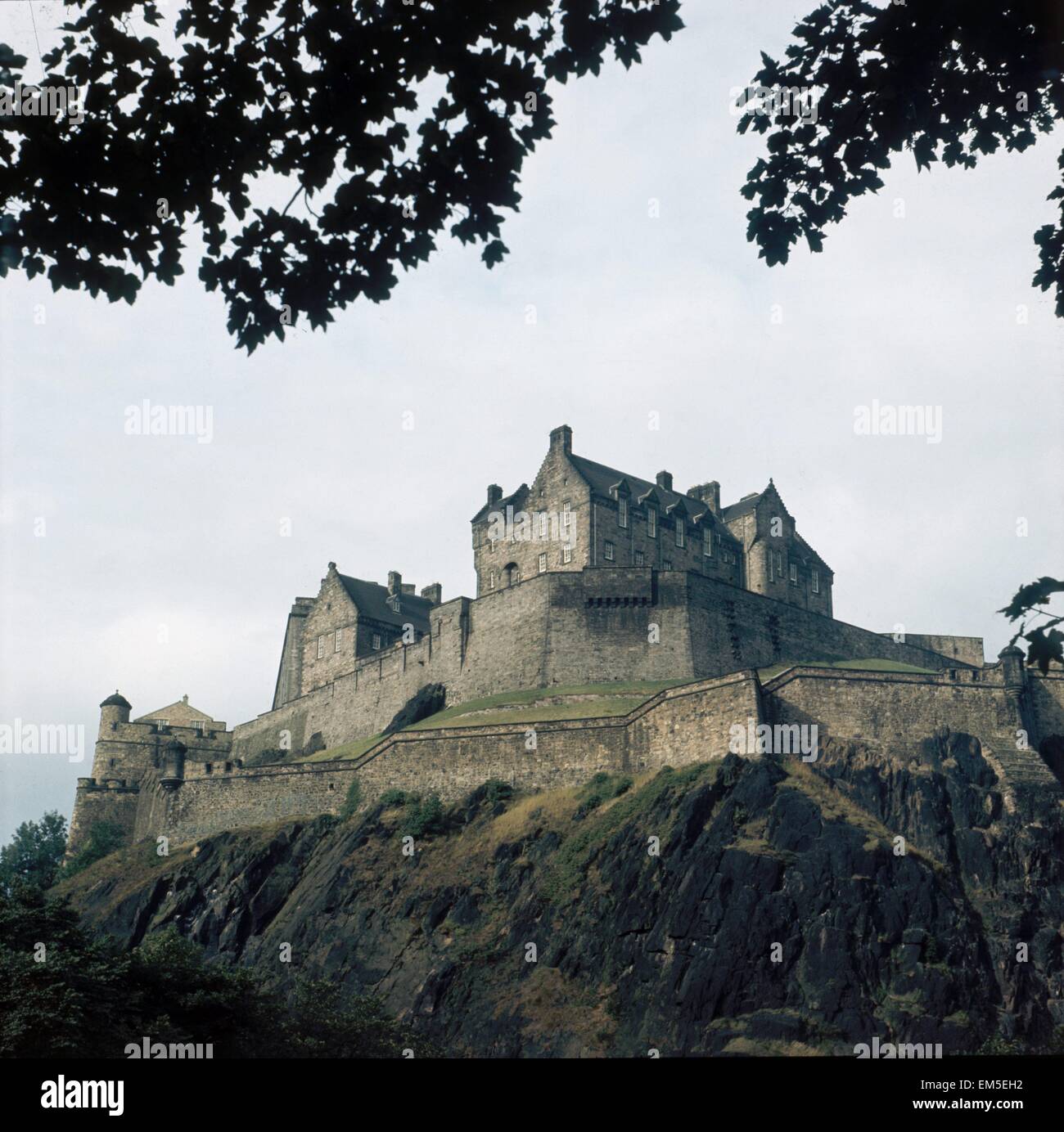 Edinburgh Castle, Schottland ca. 1975 Stockfoto