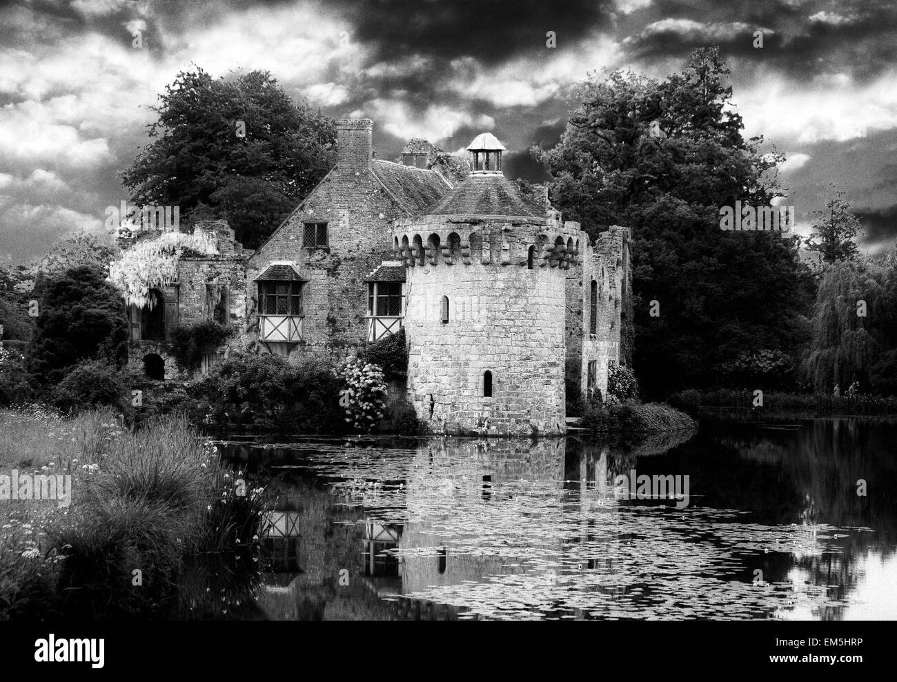 Alten englischen Schloß Stockfoto