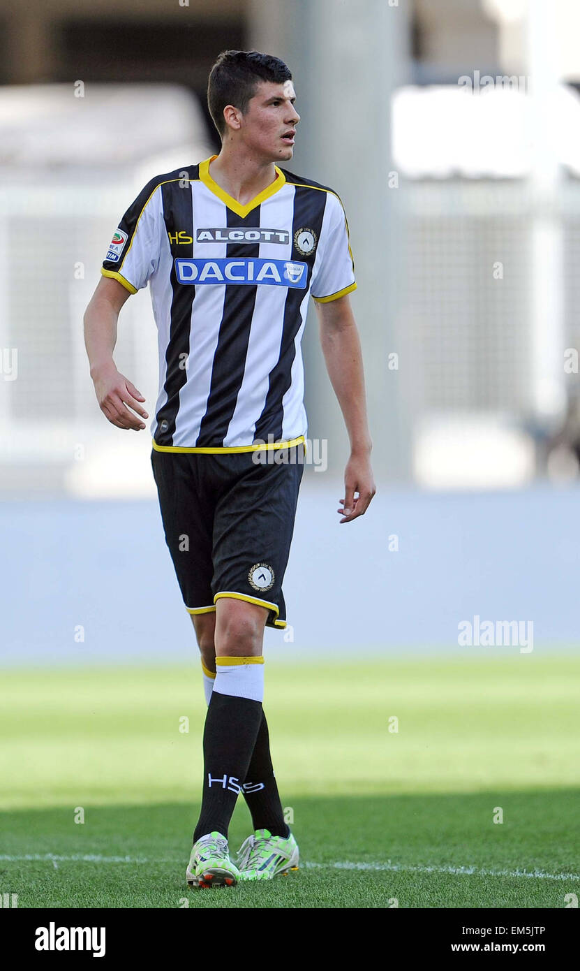 Udinese vorwärts Udinese Stipe Perica in die italienische Serie A Fußballspiel zwischen Udinese und Palermo Stockfoto