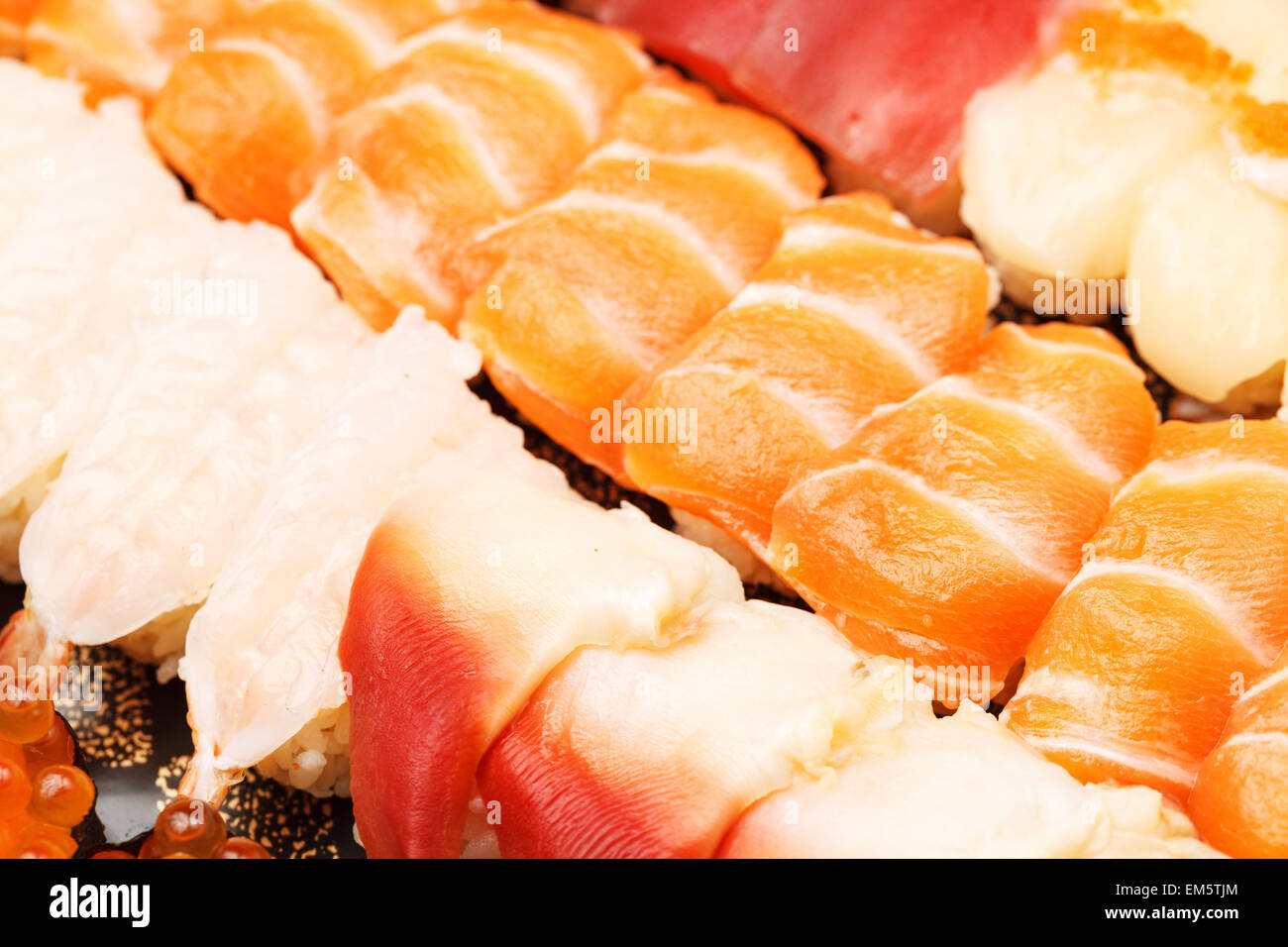 Sushi zum mitnehmen Stockfoto