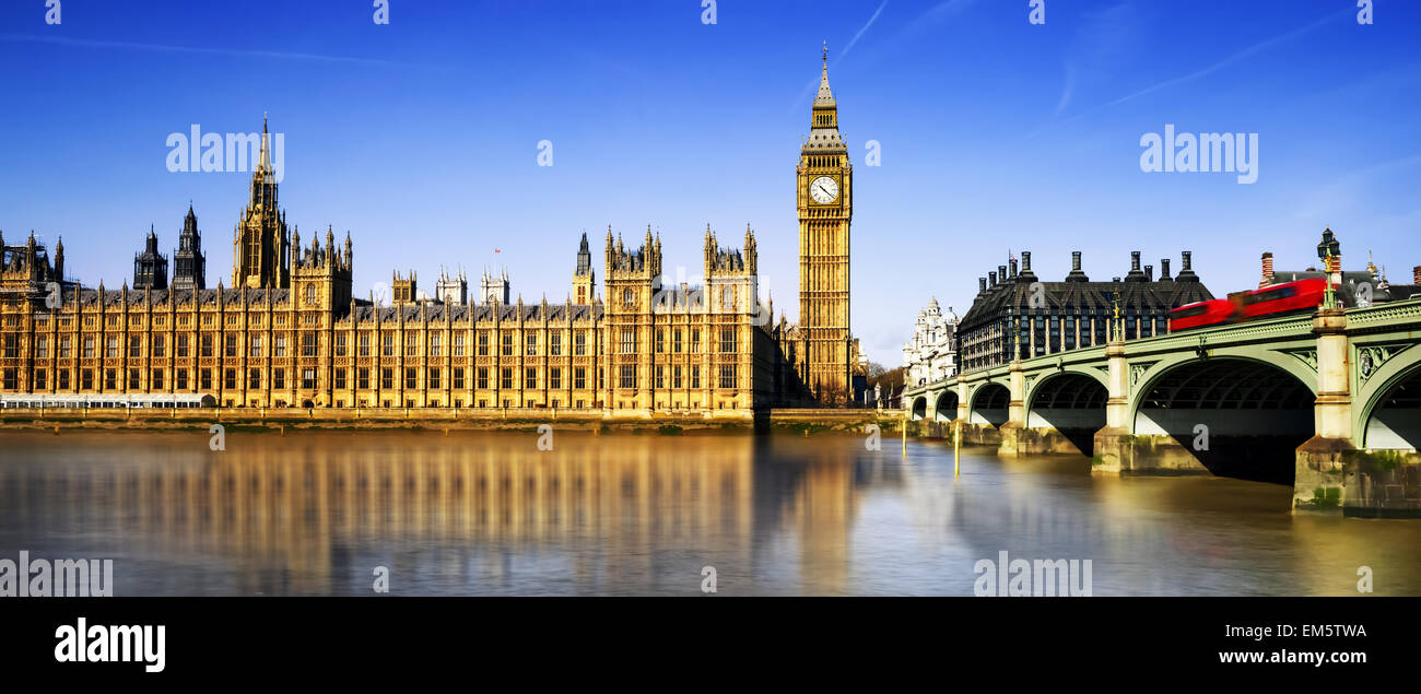 Big Ben und die Houses of Parliament, London, UK Stockfoto
