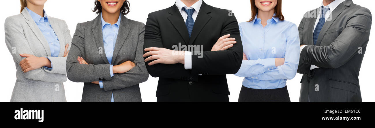 freundliche internationale Business-Team oder Gruppe Stockfoto