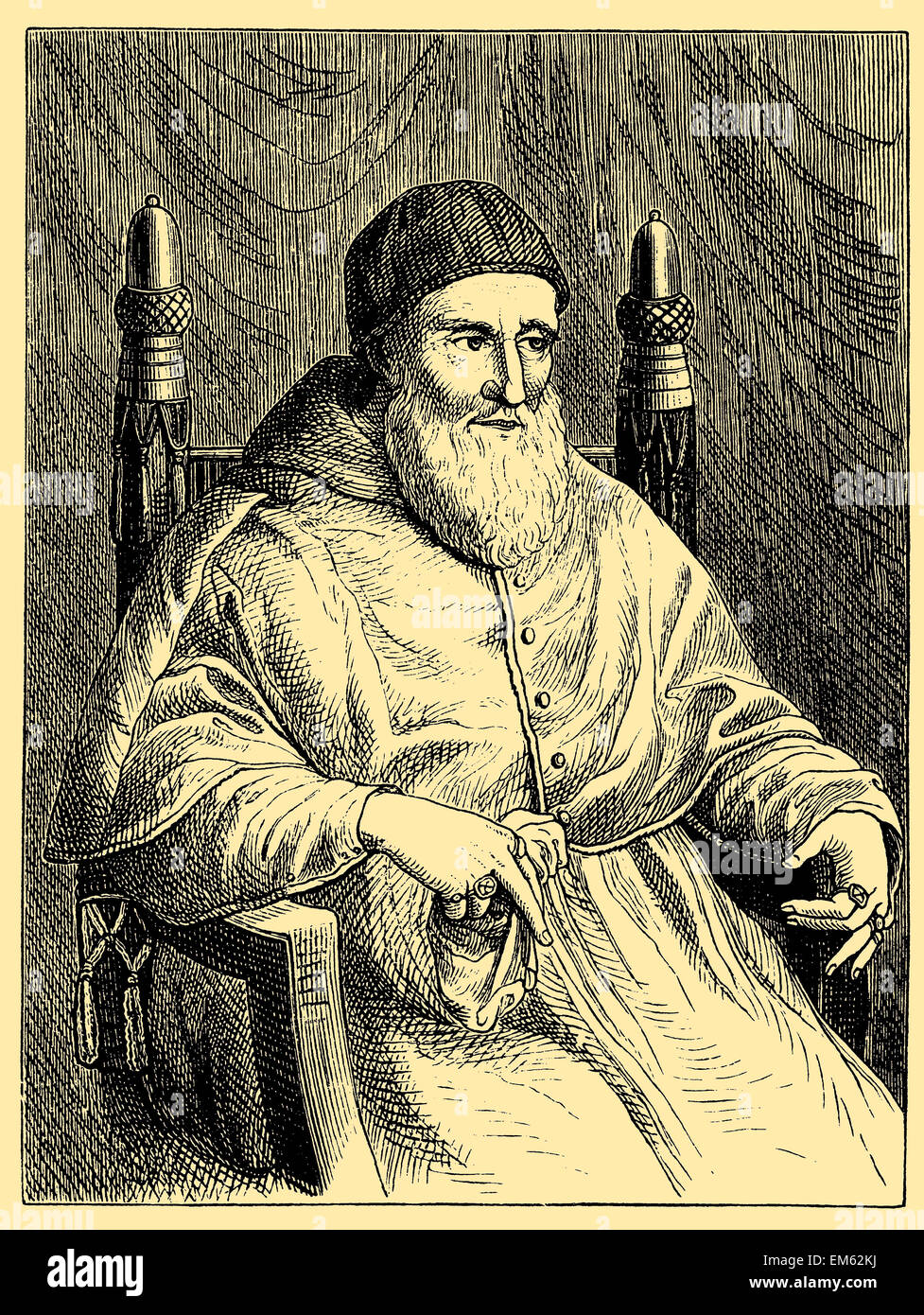 Papst Julius II (c. 1443 – 1513), "Die gefürchteten Papst" Il Papa schrecklich Stockfoto