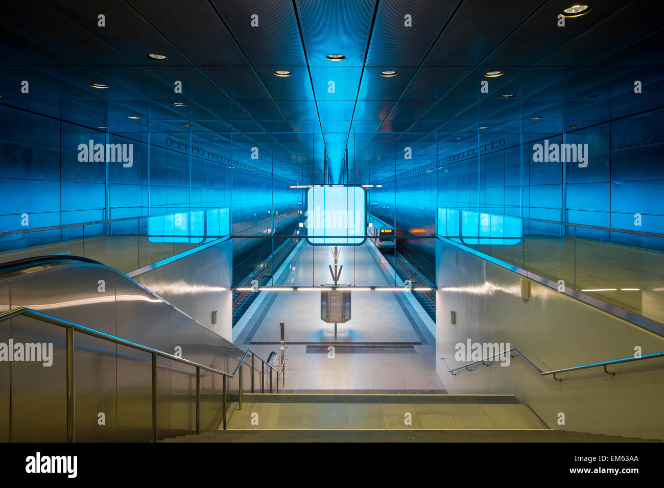 HafenCity Universität Station U4 U-Bahn-Linie Stockfoto