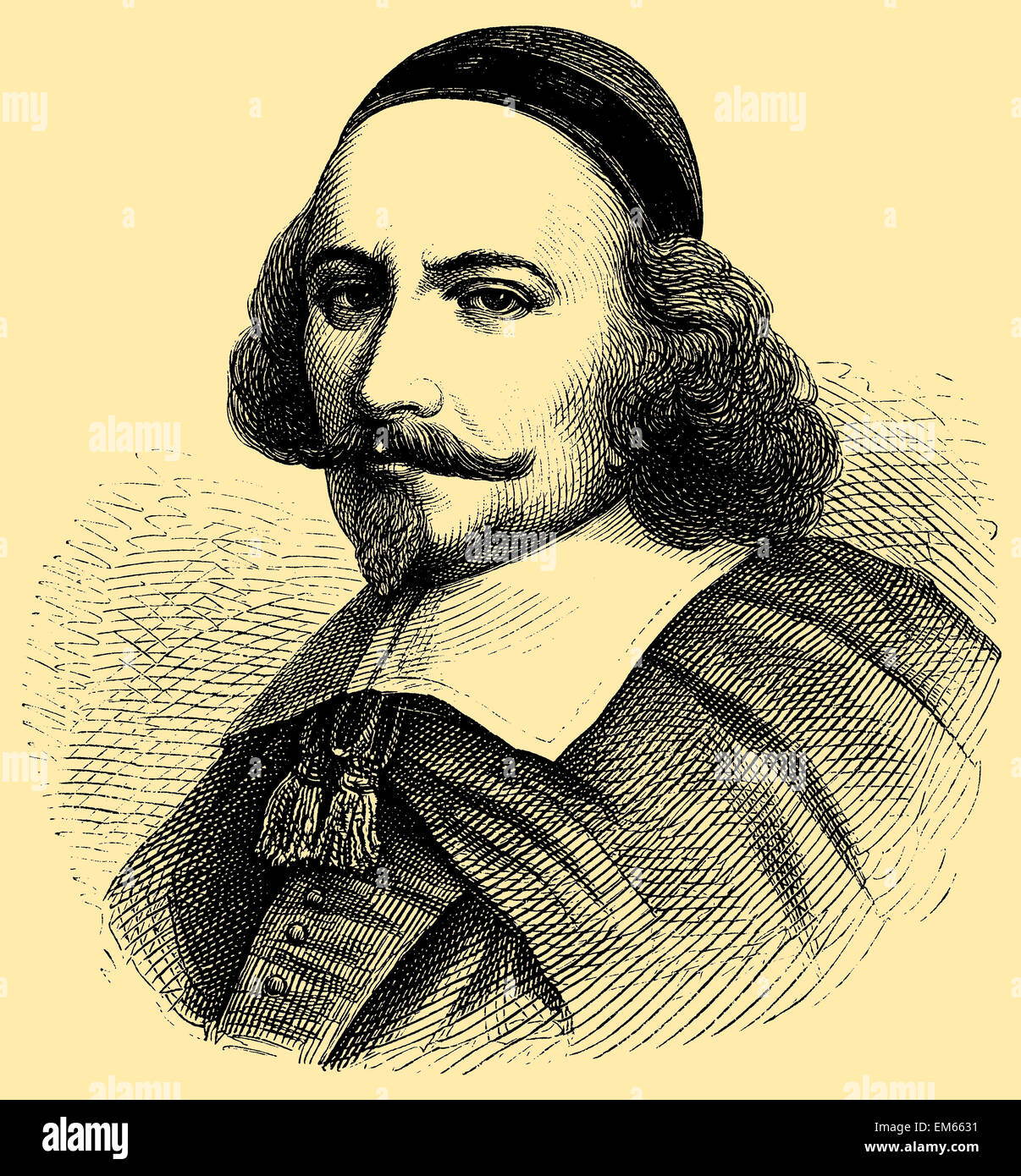 Kardinal Jules Mazarin (1602-1661), Französisch-italienischer Kardinal, Diplomat und Politiker Stockfoto