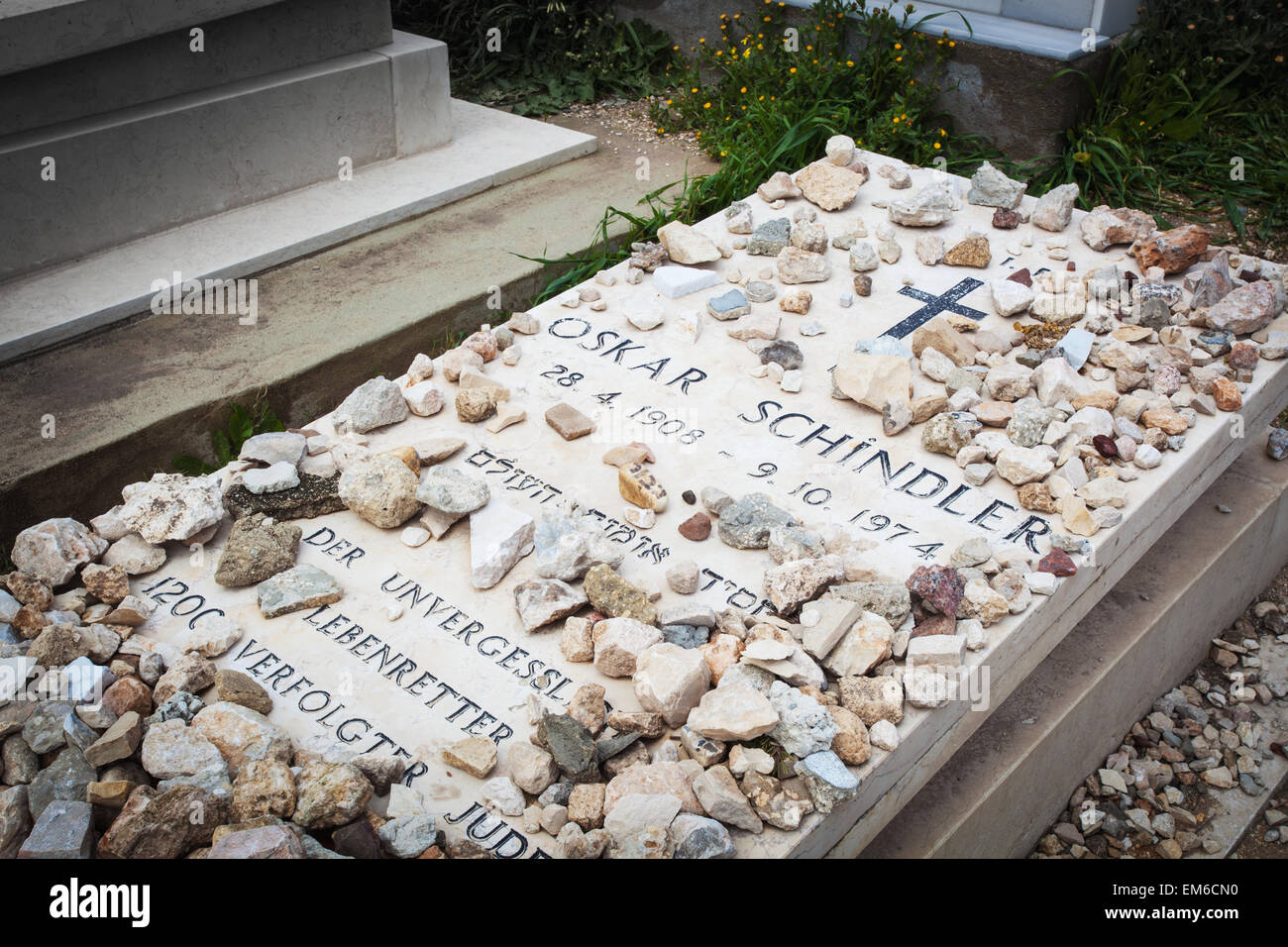 Israel, Grab von Oskar Schindler; Jerusalem Stockfoto