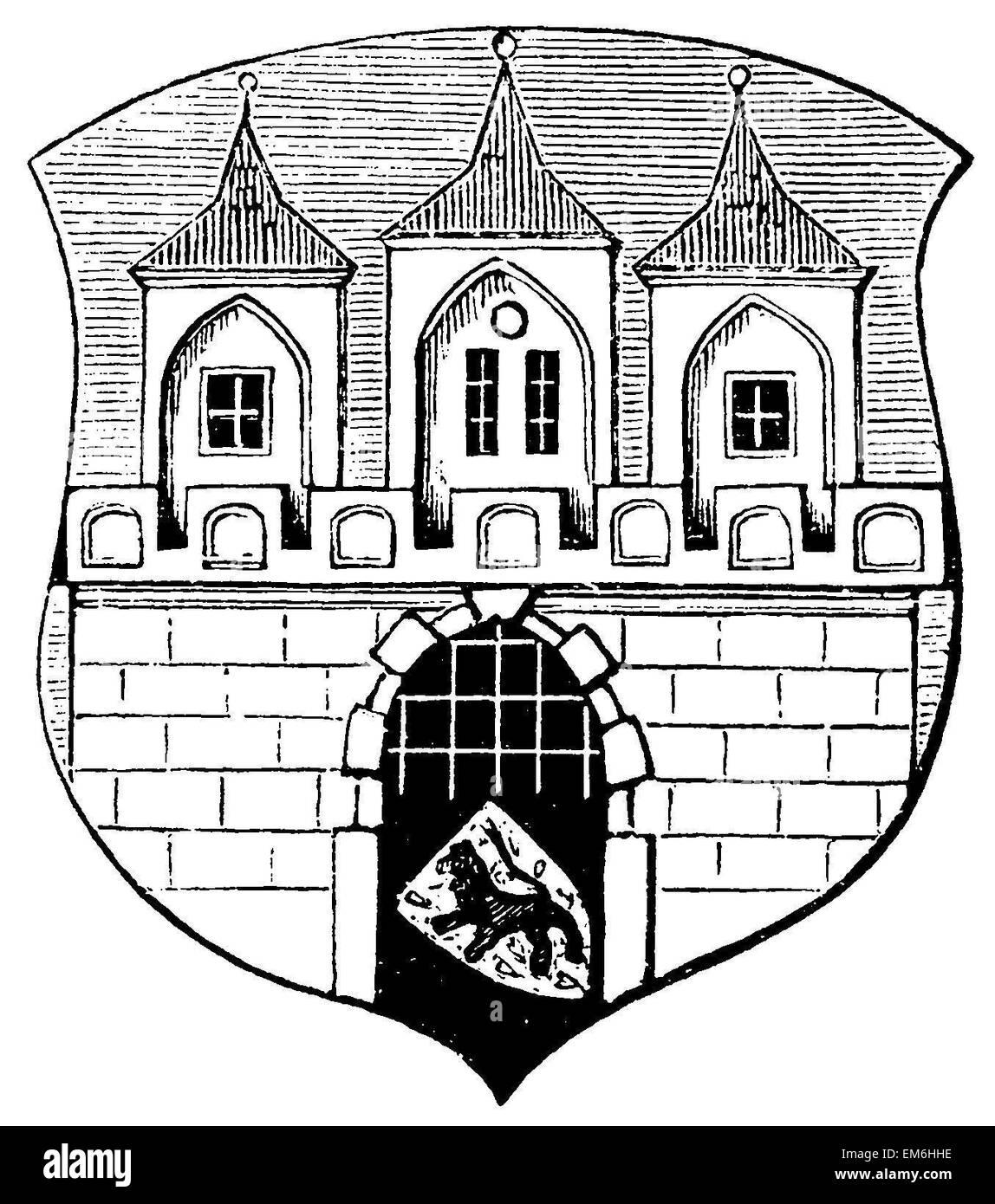 Wappen von Celle Stockfoto