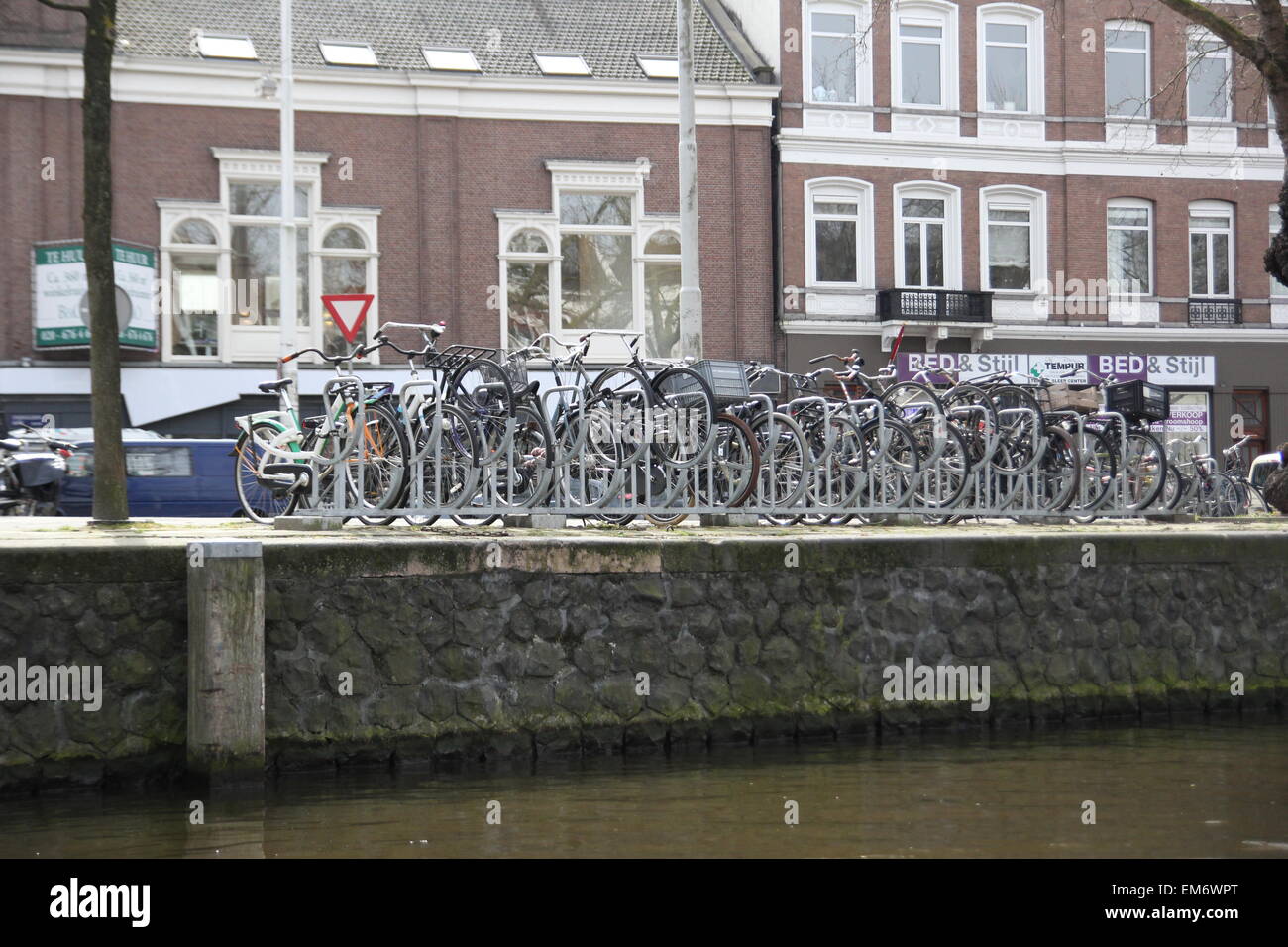 Fahrräder in Amsterdam Stockfoto