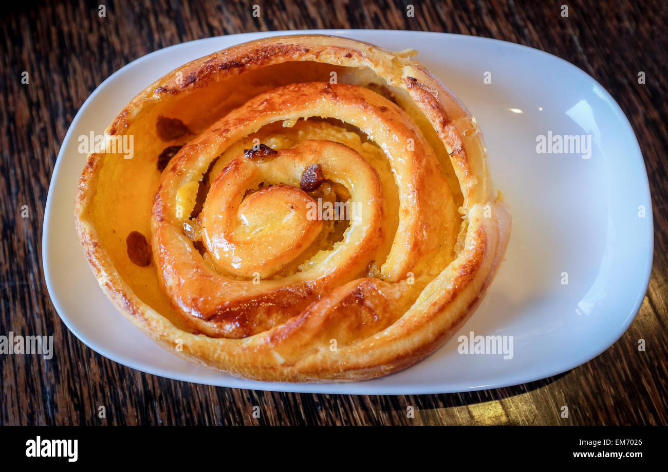 Eine französische Pain Aux Rosinen Stockfoto