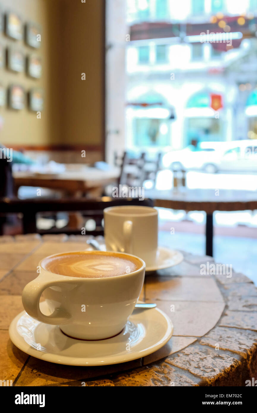 Caffè Artigiano, Vancouver, Kanada Stockfoto
