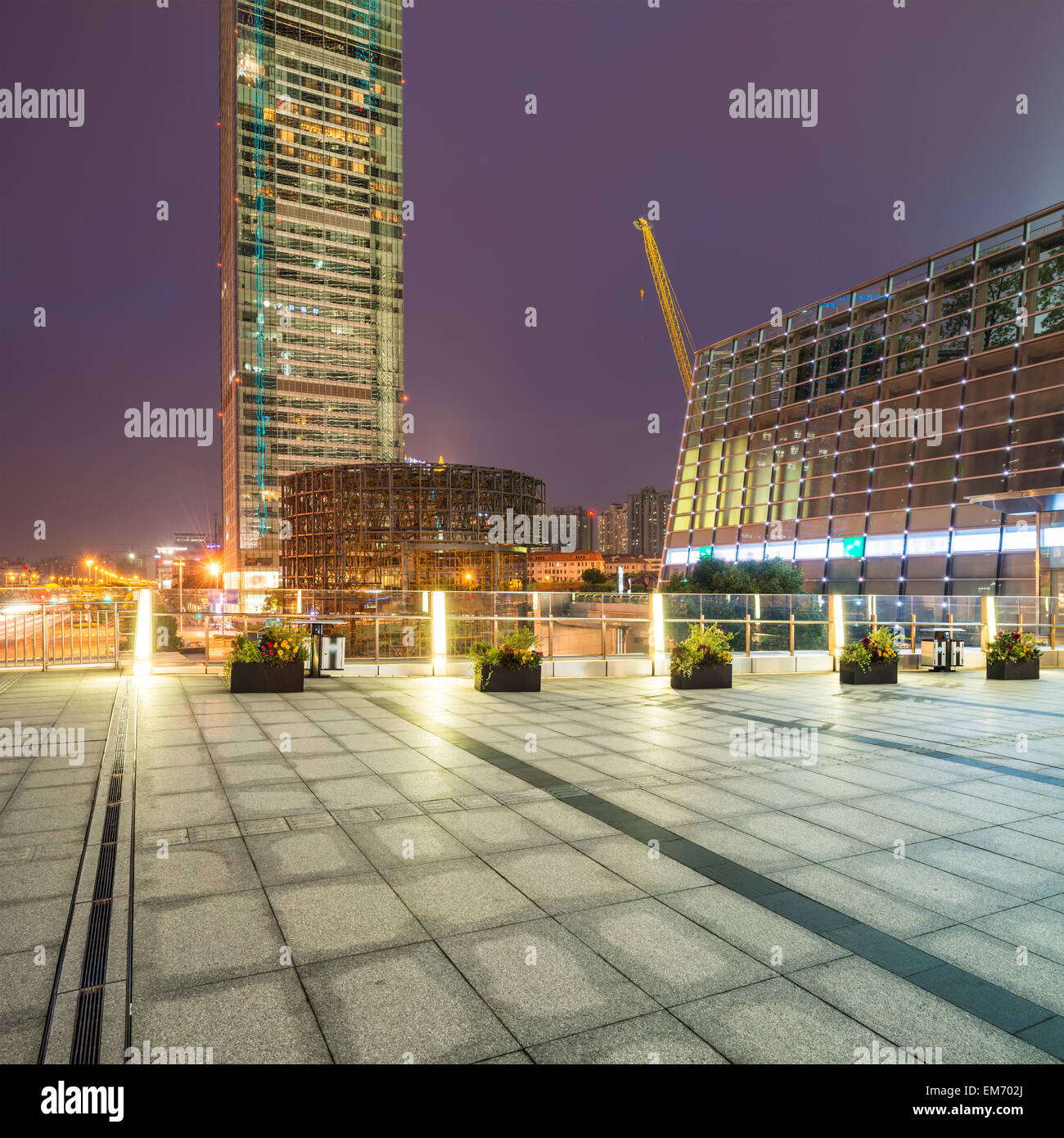 die Szene der Jahrhundert-Allee in shanghai, China Stockfoto