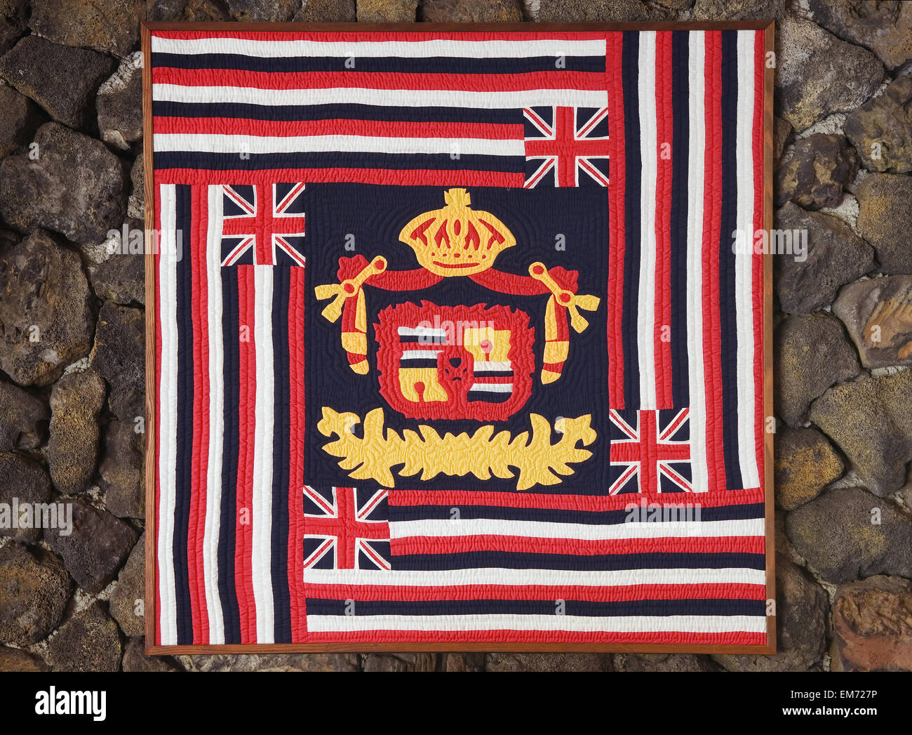 Hawaii, Big Island, KailuaKona, Kona Seaside Hotel Hawaii Quilt mit