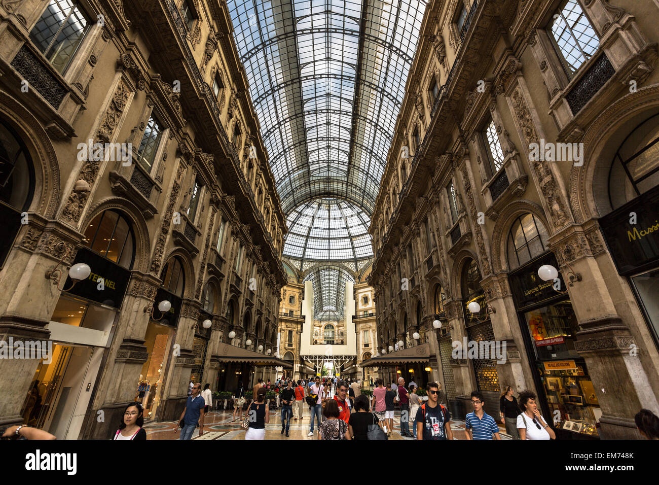 Galleria Vittorio Emanuele II - Mailand, Italien Stockfoto