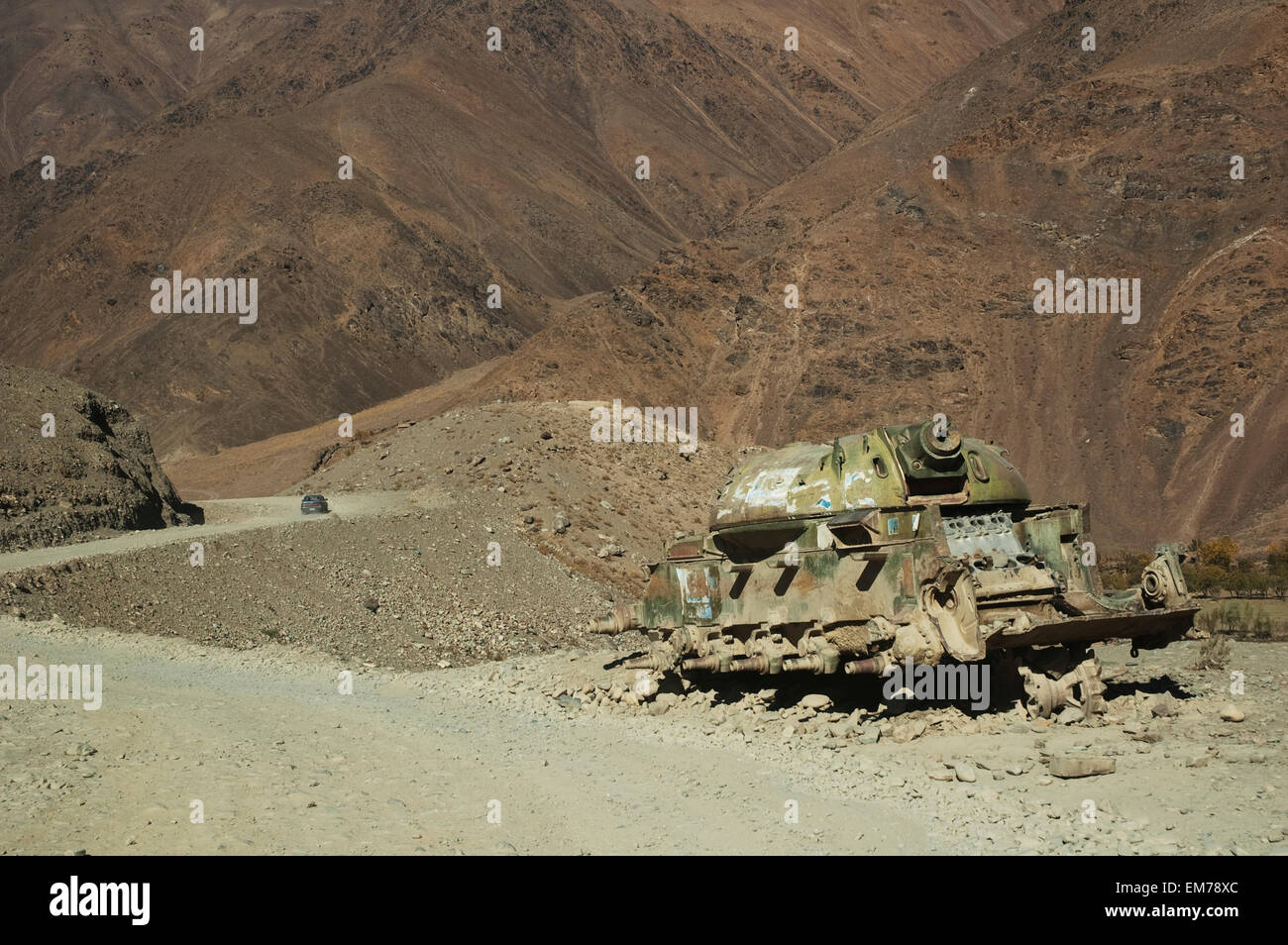 Verlassene Panzer In Baghe Afghanisch, Parwan Provinz, Afghanistan Stockfoto