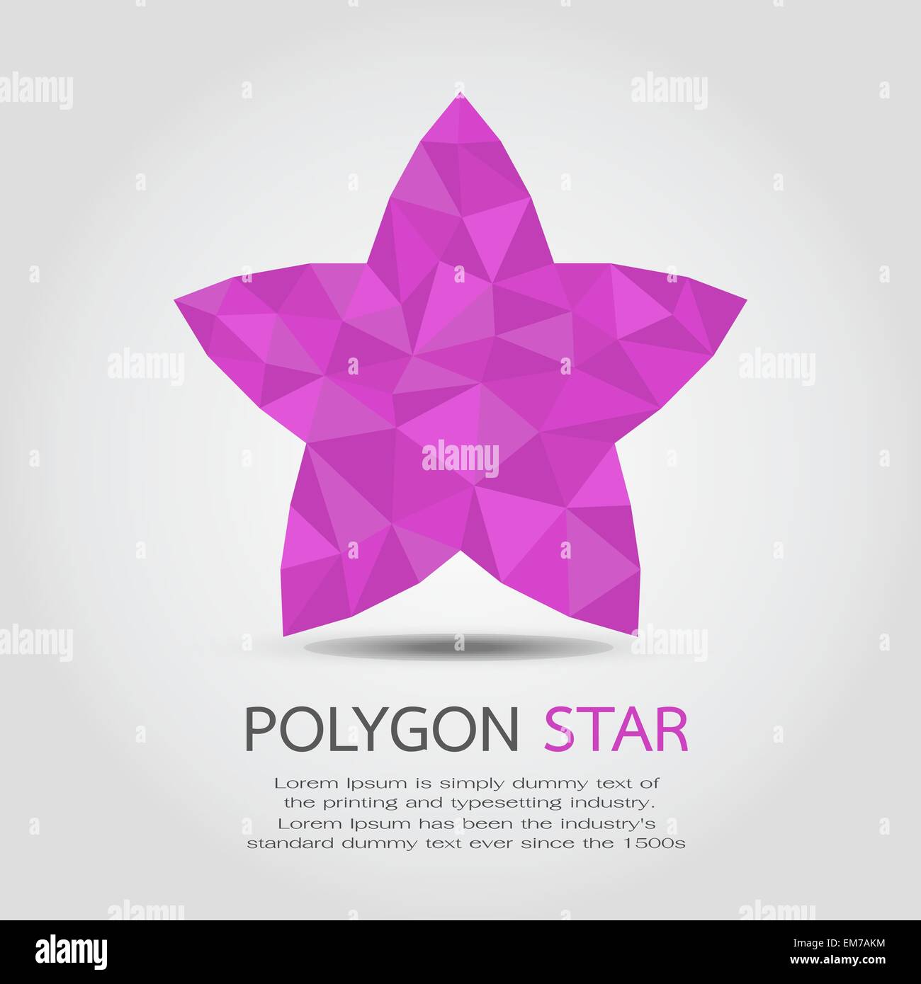 Polygon-Star, eps10 Vektor-format Stock Vektor