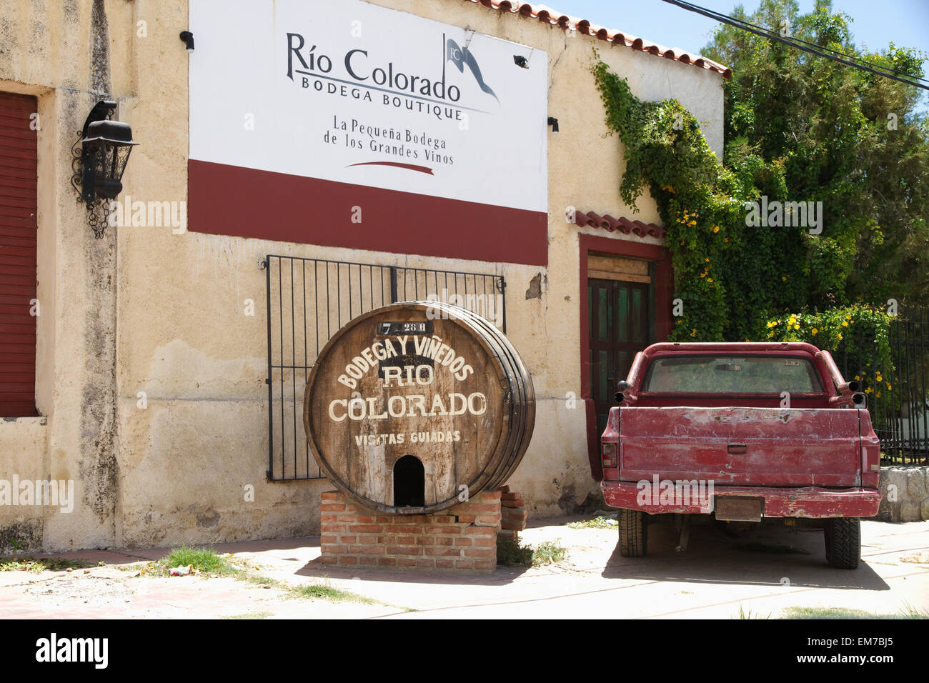 Rio Colorado Weingut, Cafayate, Salta, Argentinien Stockfoto