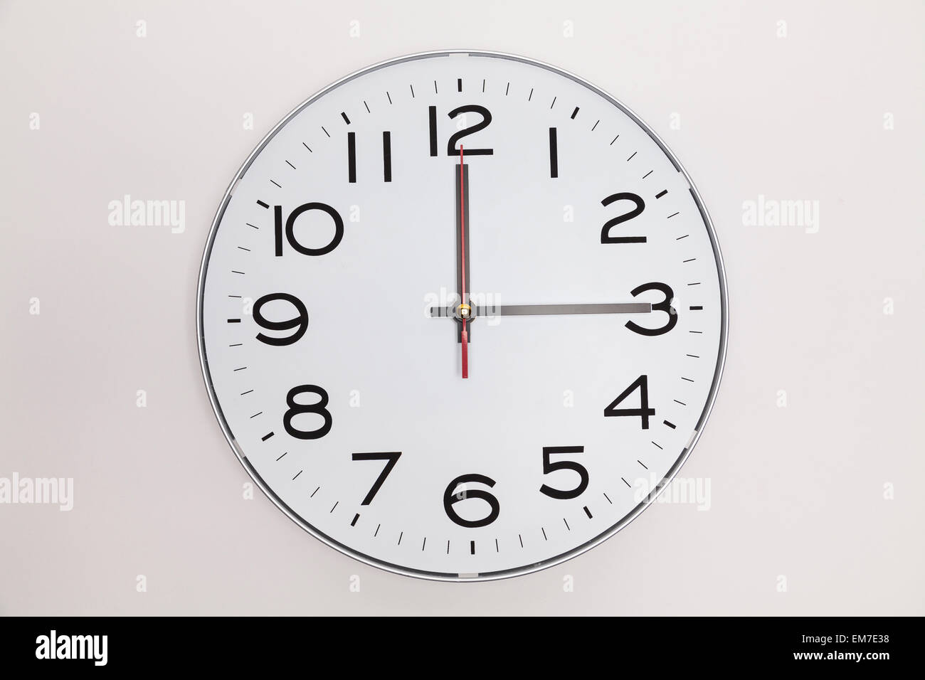 12:15 Stockfoto