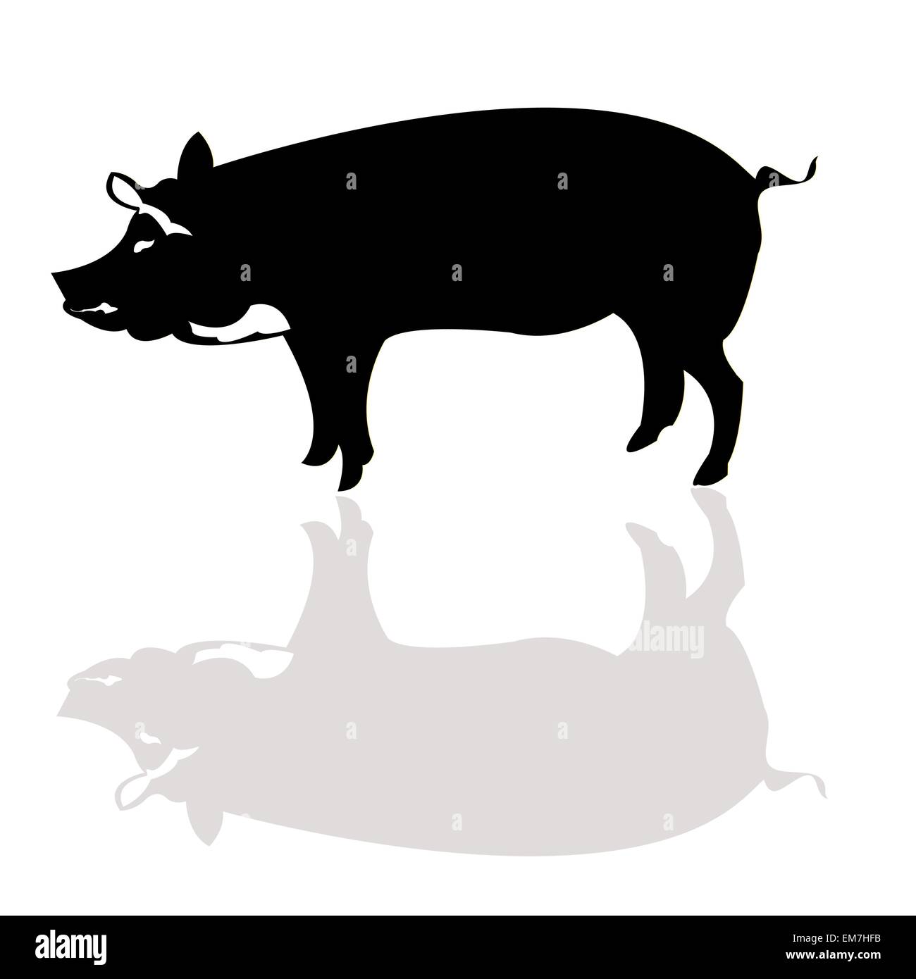  Foto zu Schwein silhouette Stock-Vektorgrafiken kaufen - Alamy 