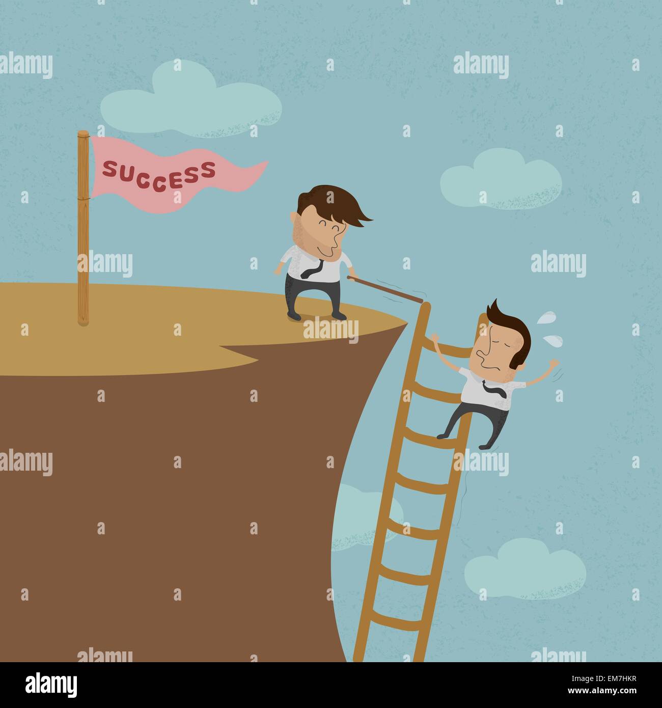 Business-Mann geschoben, eps10 Vektor-format Stock Vektor