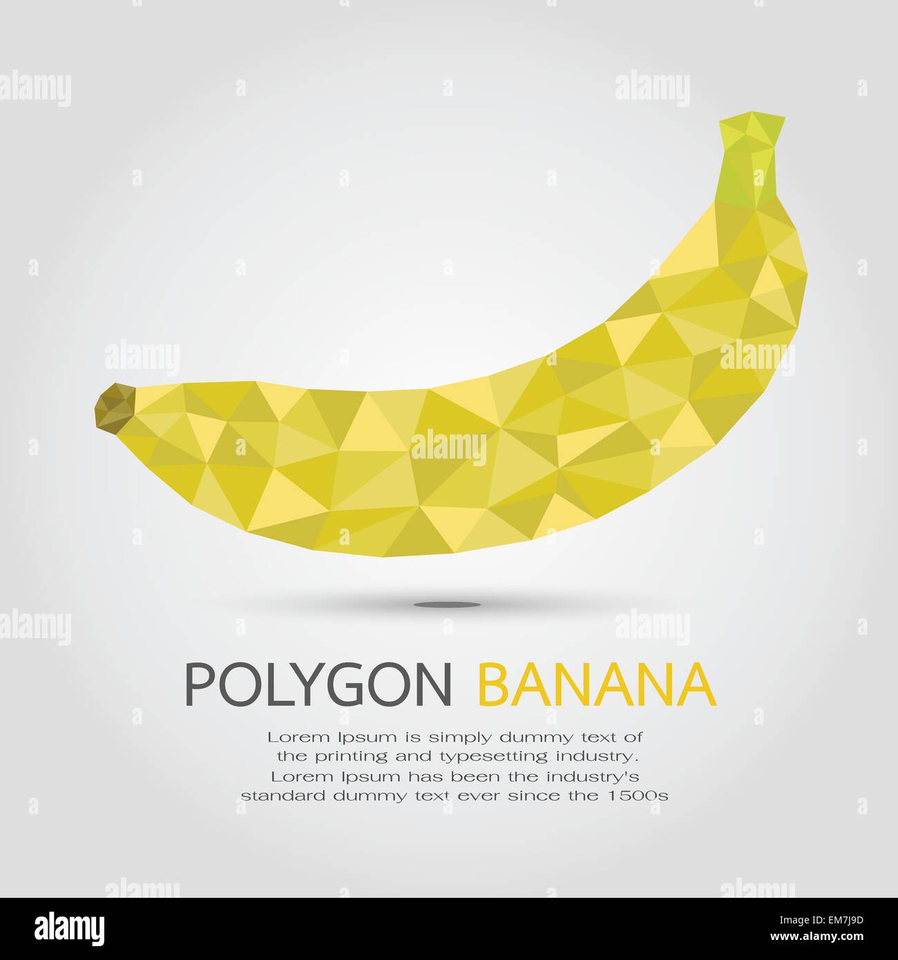 Polygon Banane, eps10 Vektor-format Stock Vektor