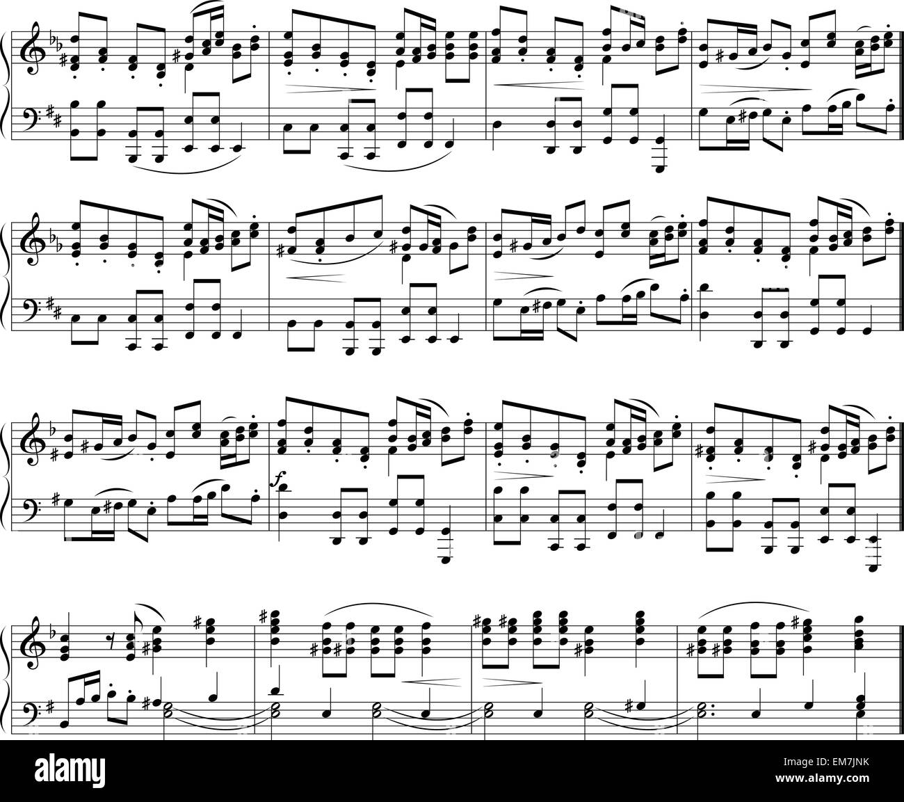 Music notes texture -Fotos und -Bildmaterial in hoher Auflösung – Alamy