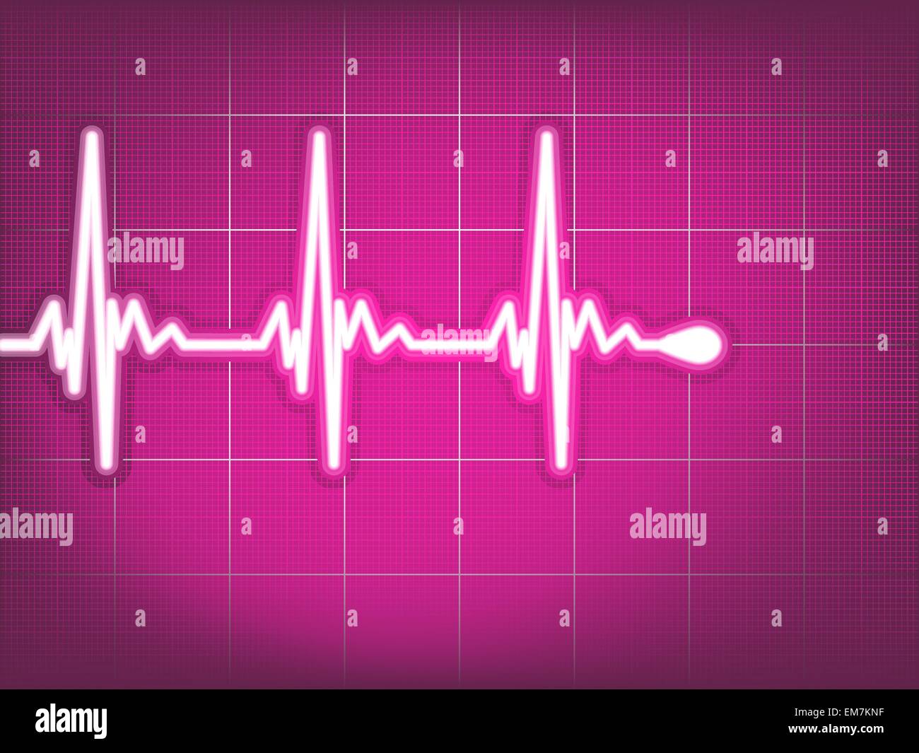 Kardiogramm EKG. EPS 8 Stock Vektor