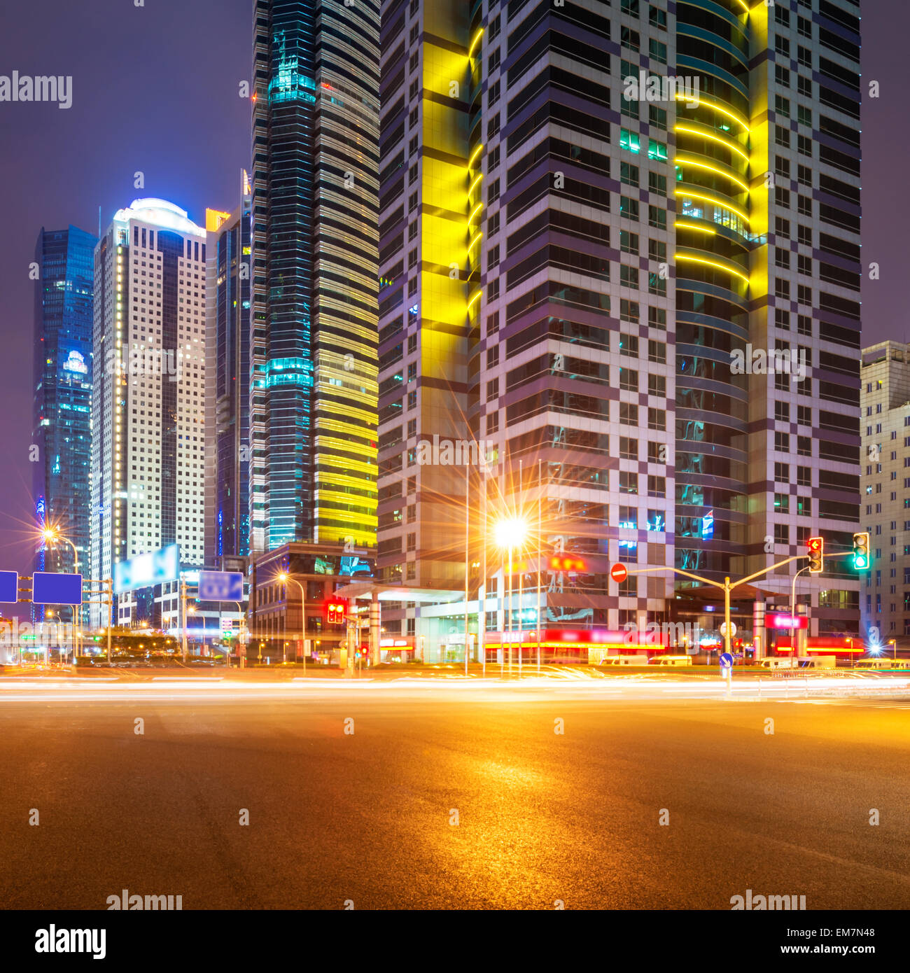 die Szene der Jahrhundert-Allee in shanghai, China Stockfoto