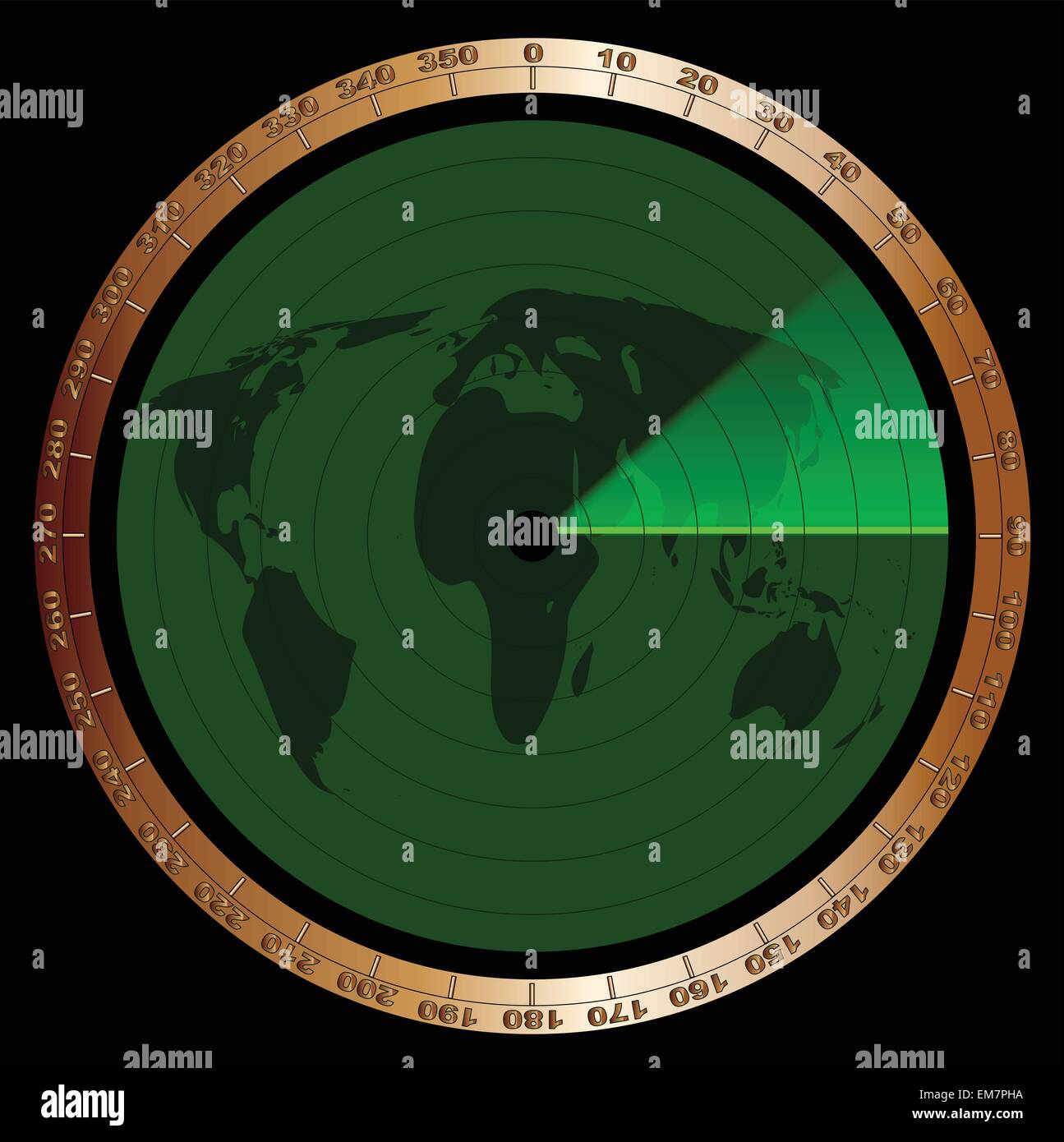 Erde-Radar Stock Vektor