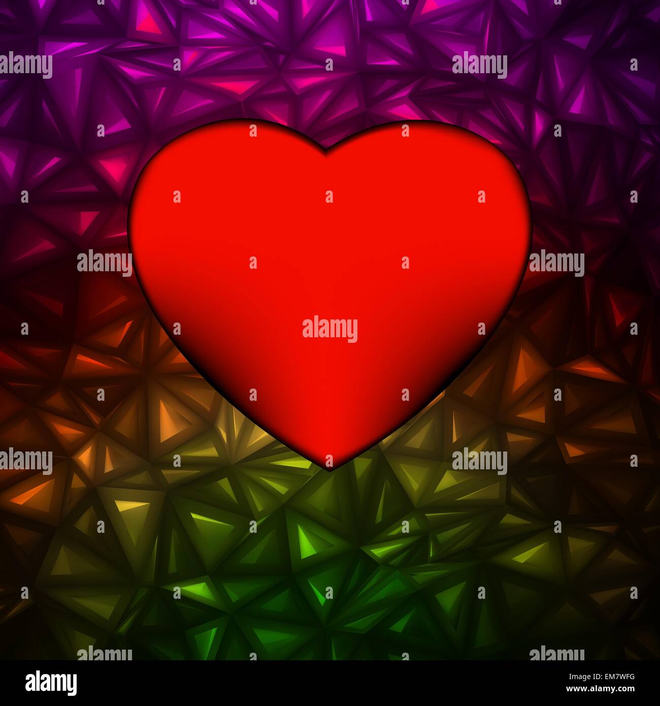 Herz-Bokeh-Rahmen mit Raum. EPS 8 Stock Vektor