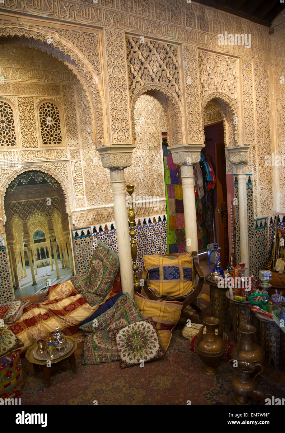 Maurischen Stil Fotoatelier an der Alhambra, Granada, Spanien Stockfoto