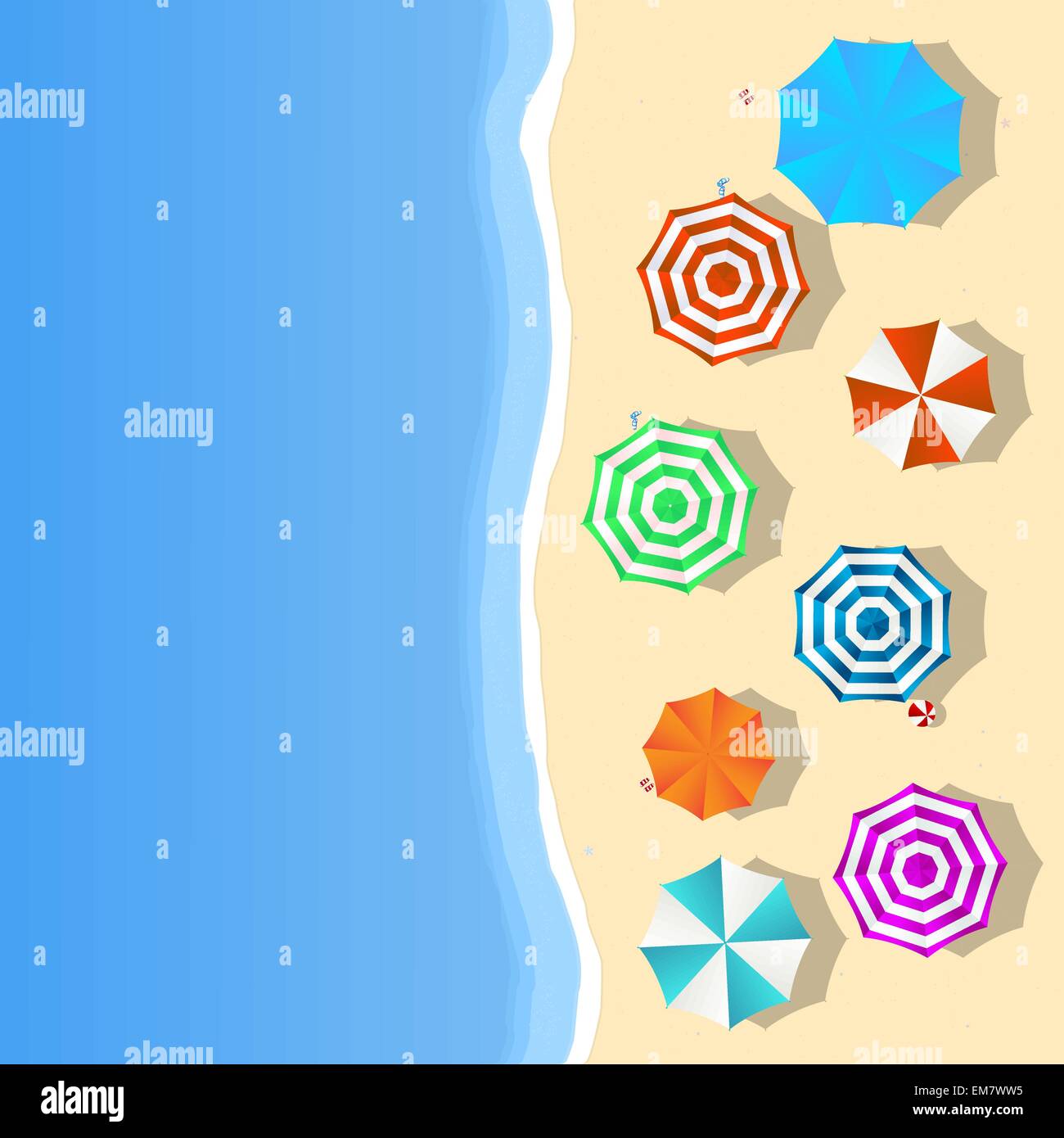 Strand-Landschaft Stock Vektor