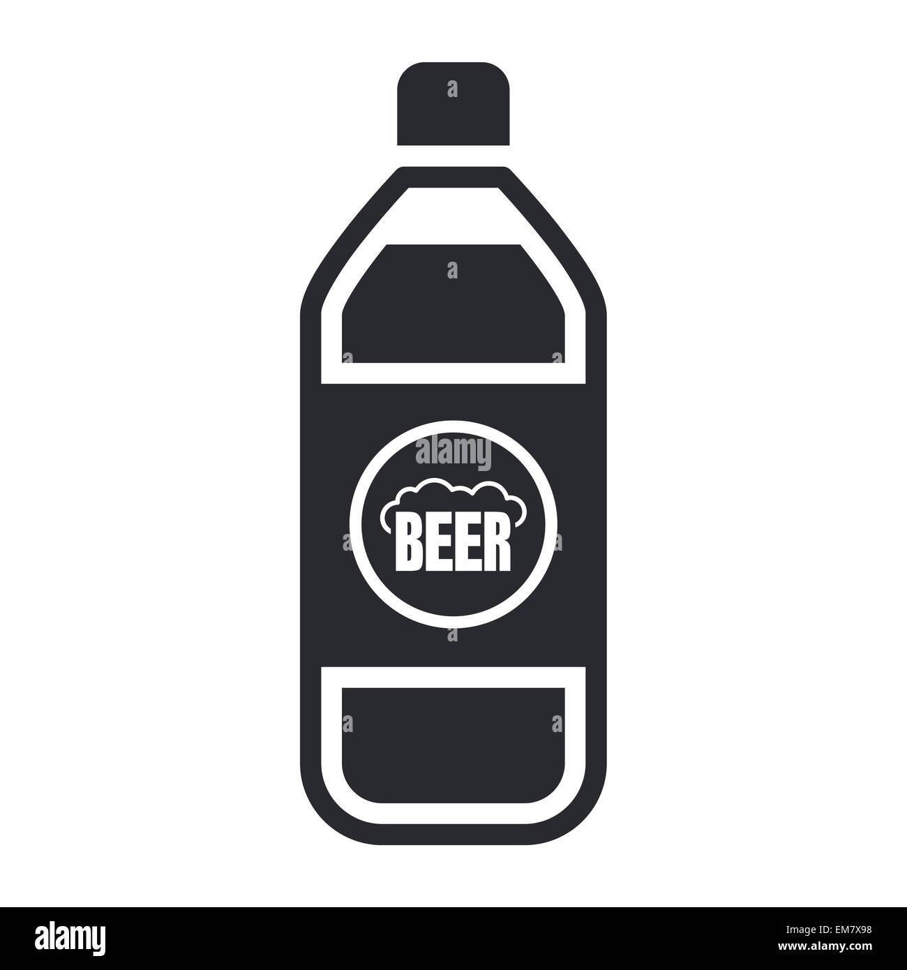 Vektor-Illustration von isolierten Bier Flasche Symbol Stock Vektor