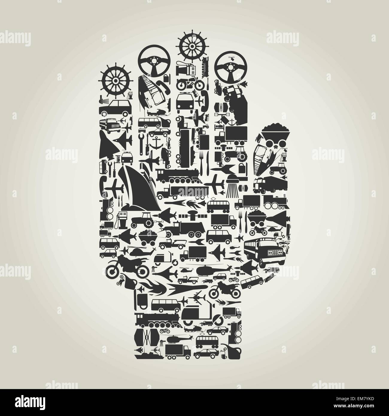 Hand-transport Stock Vektor