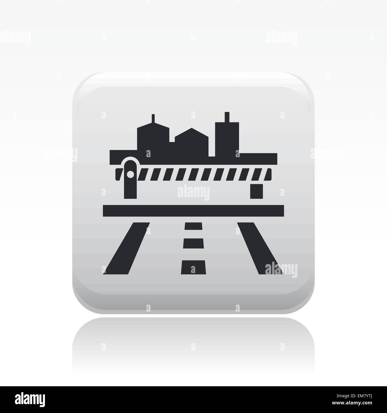 Vektor-Illustration von isolierten Frontier-Symbol Stock Vektor